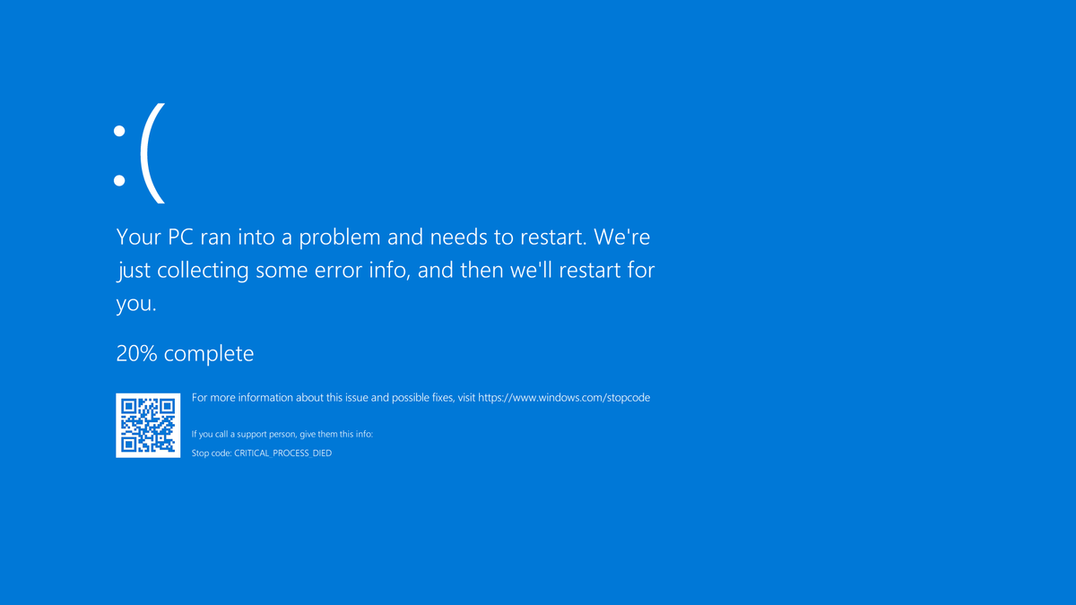 Pantalla azul windows