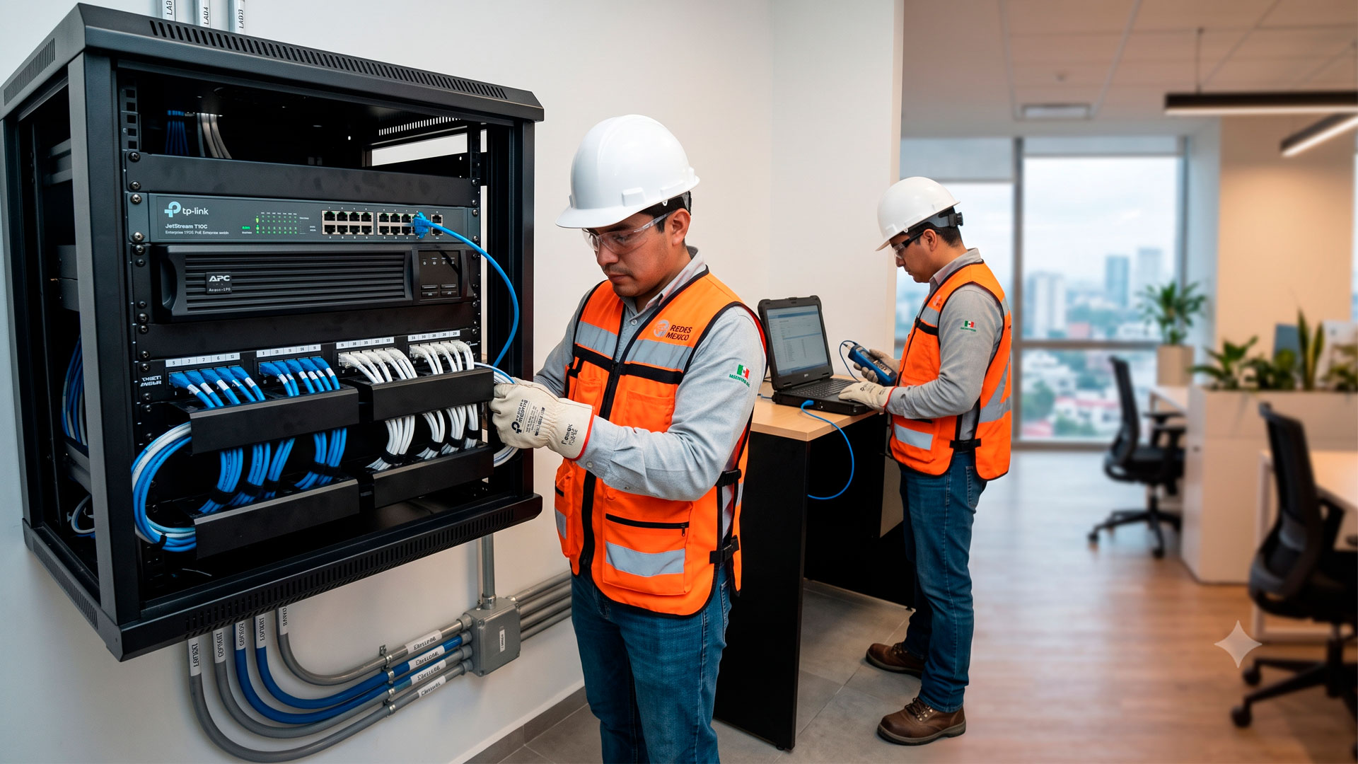 Configuración de Rack y Organizado de cables