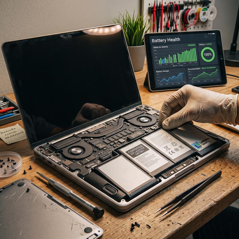 la batería de tu laptop se descarga muy rápido